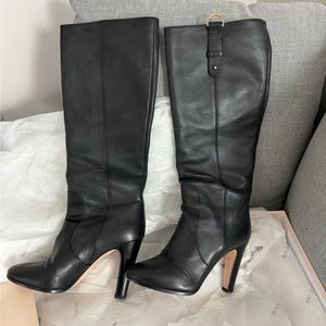 Classic Jimmy Choo Black Leather High heel Boots - Original Box & Bag
